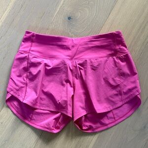 Lululemon Athletica Vibrant Pink Athletic Shorts